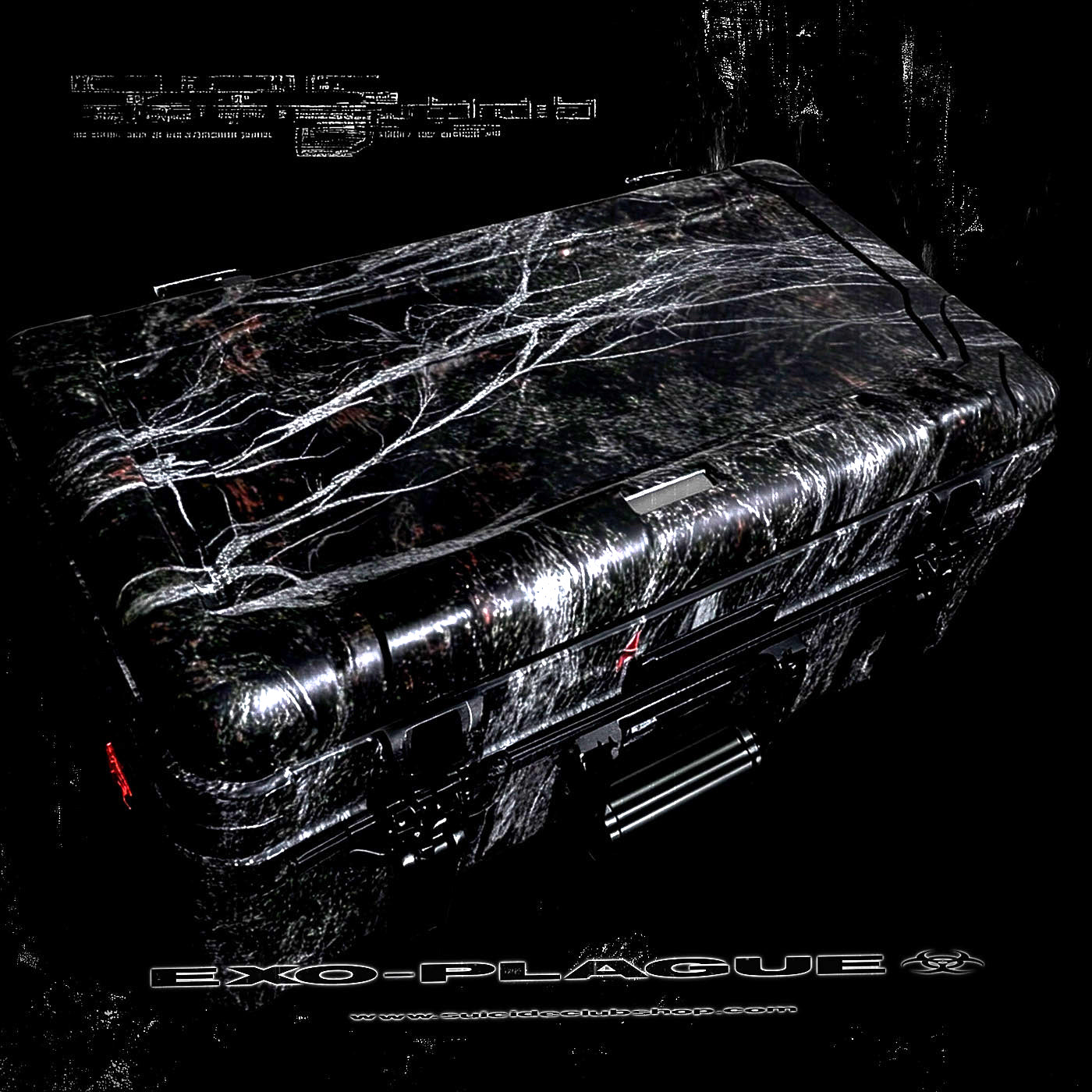 Exo Plague sample pack cover –  dark techno, psy & bochka 
Exo Plague drums – kicks, hat loops, snares and percs
Exo Plague atmospheres & textures – drones and machine-room
Exo Plague FX – alarms, risers, sweeps, glitches
Exo Plague synths & melodic elements – pads, stabs, piano, synth loops
Exo Plague bonus – vocal phrase stabs